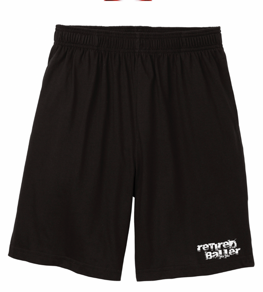 Retired Baller BLACK Cotton Active shorts